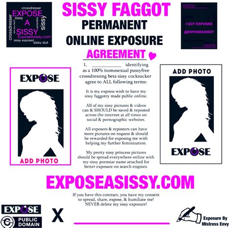 EXPOSURE CONTRACT – WILL YOU SIGN ON THE DOTTED .